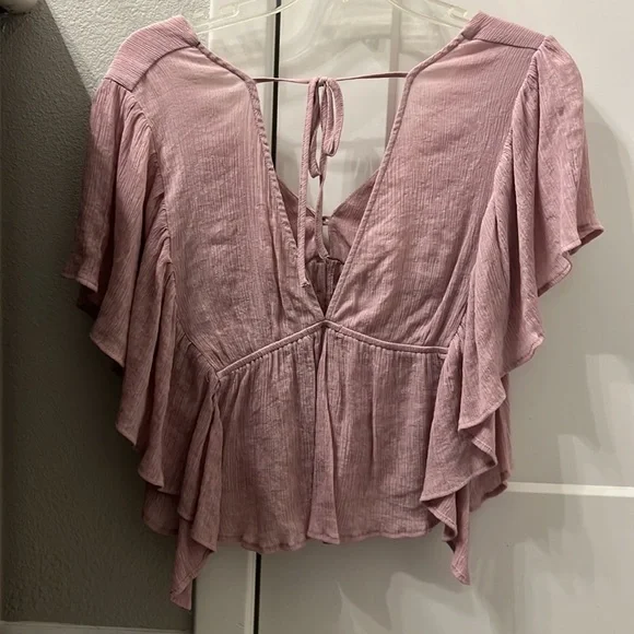 Pink Ruffle Top - Picture 2 of 3